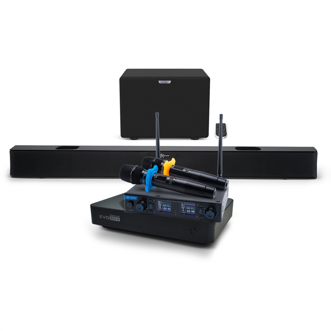Hi-End караоке-система EVOBOX Premium + EvoSoundBar (саундбар с караоке) в Пензе