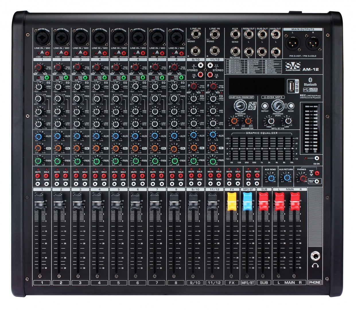 SVS Audiotechnik mixers AM-12 Микшерный пульт аналоговый, 12-канальный в Пензе