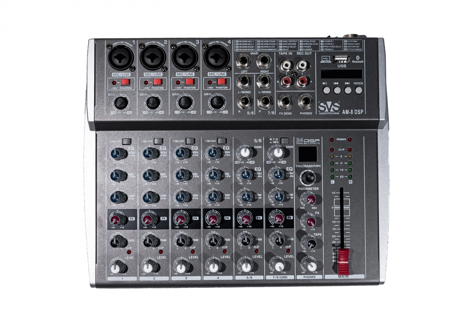 SVS Audiotechnik mixers AM-8 DSP Микшерный пульт аналоговый, 8-канальный в Пензе